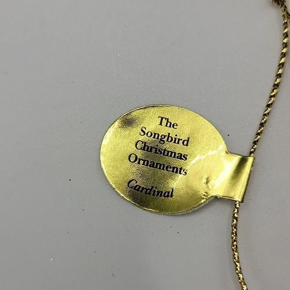 Danbury Mint Christmas Songbird Ornament Cardinal Retired